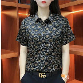 烽火-2025夏季主推冰丝短袖衬衫男休闲百搭男（网络图片上图