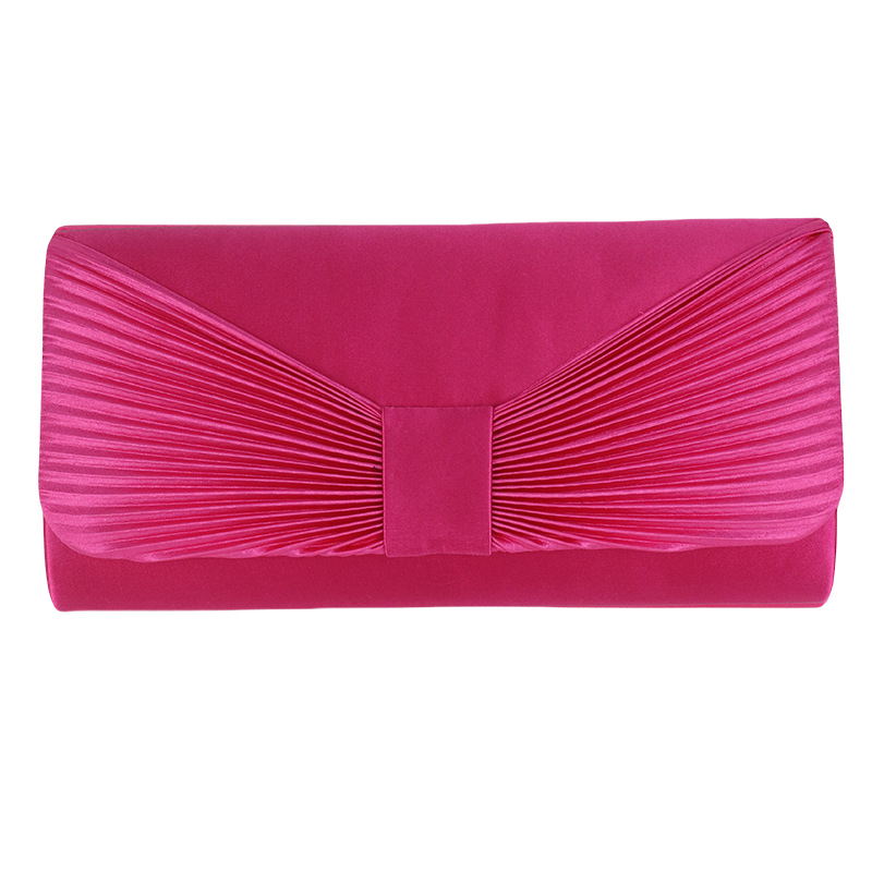 Poggyászok és táskák Divatos egyszerű keresztpántos táska Mindennapi megjelenésű kollokációs táska Poliészter masni Elegáns mágneses fényű kézitáska_voghion.com