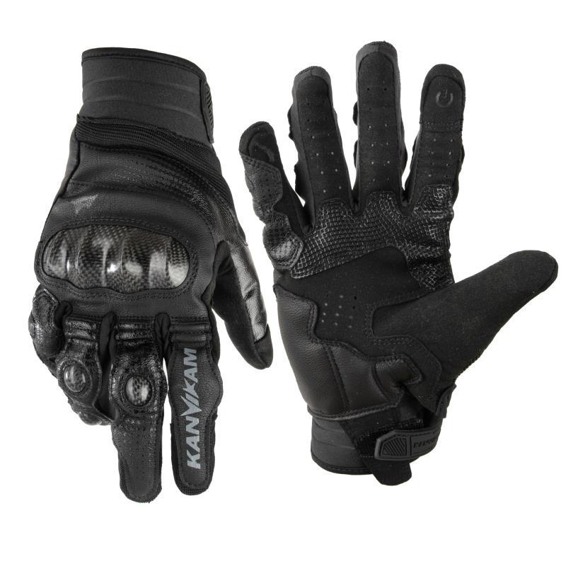 Kaiweikang T3 guantes de ciclismo fibra de carbono anti-caída hombre y mujer cuatro estaciones guantes de motocicleta