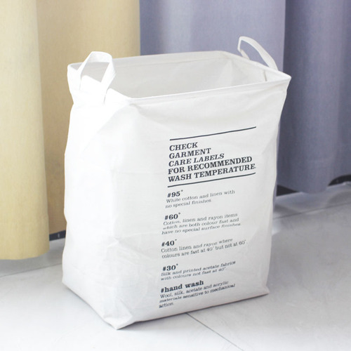 Nordic dirty clothes basket fabric cotton and linen storage bucket desktop laundry dirty clothes basket foldable sundry toy storage box