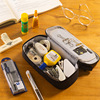 Capacious double-layer fresh pencil case, handheld stationery suitable for men and women