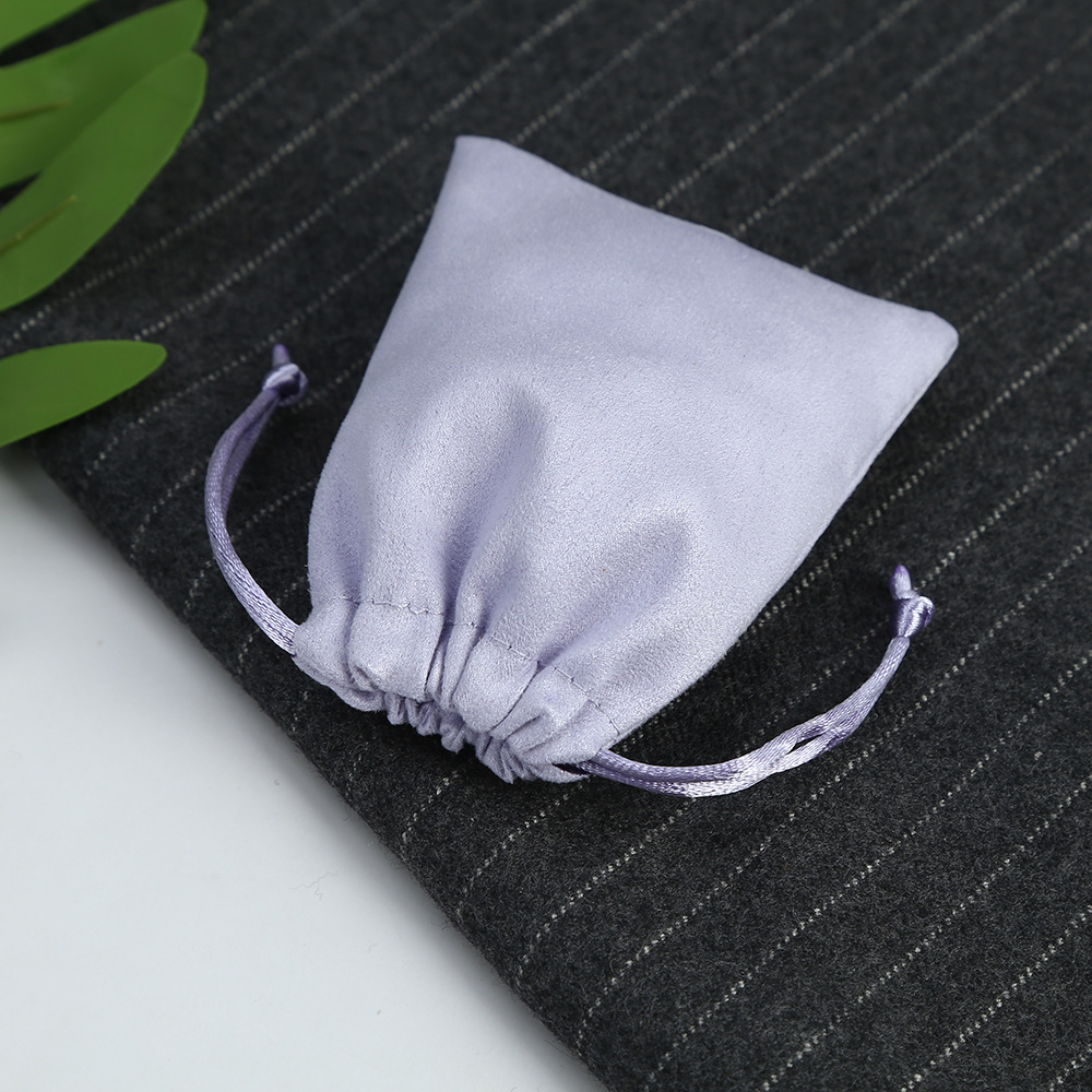 Simple Style Solid Color Cloth Drawstring Jewelry Packaging Bags 1 Piece