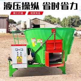 养殖场饲草搅拌机图片全日粮青储制备机 TMR搅拌机工作视频