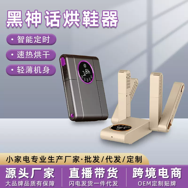 跨境智能恒温除湿除臭便携干鞋器可折叠伸缩定时速干烘鞋神器批发