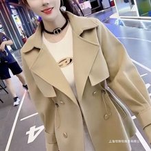 短款风衣女轻奢风春秋新款小个子休闲时尚韩版短外套