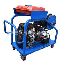 大马力本田汽油驱动污水管道清洗机河南宏兴 高压管道清洗机设备