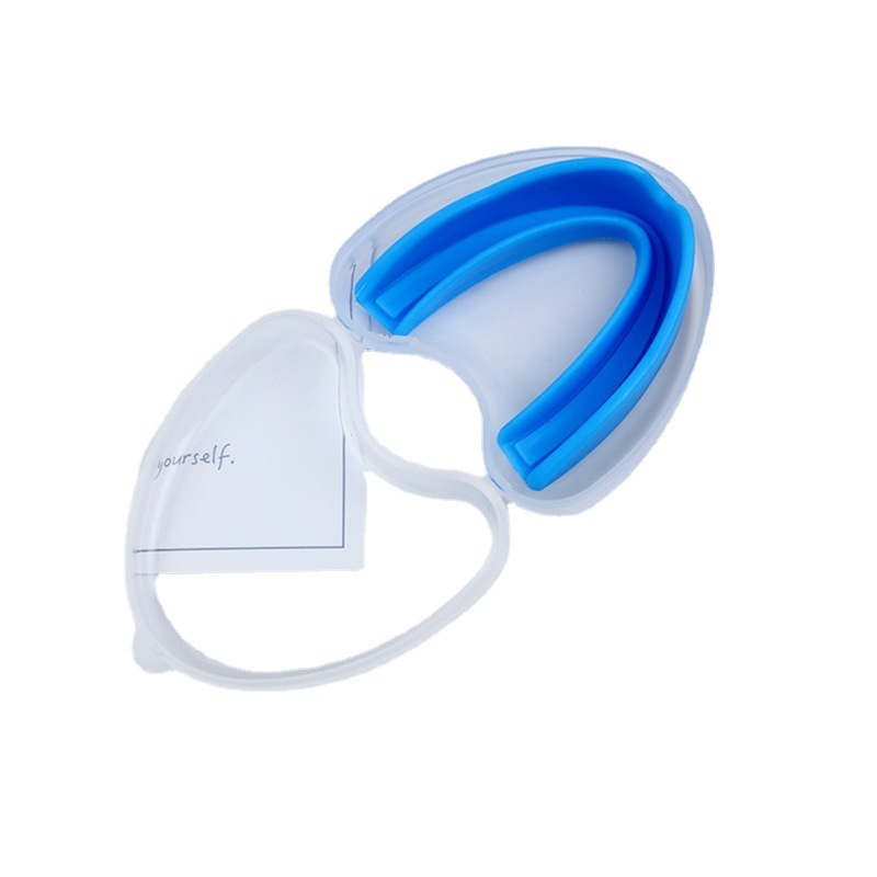 Adultos Eva diente vaina taekwondo protección dental tirantes al aire libre baloncesto deportes protección dental PP melocotón corazón caja de embalaje