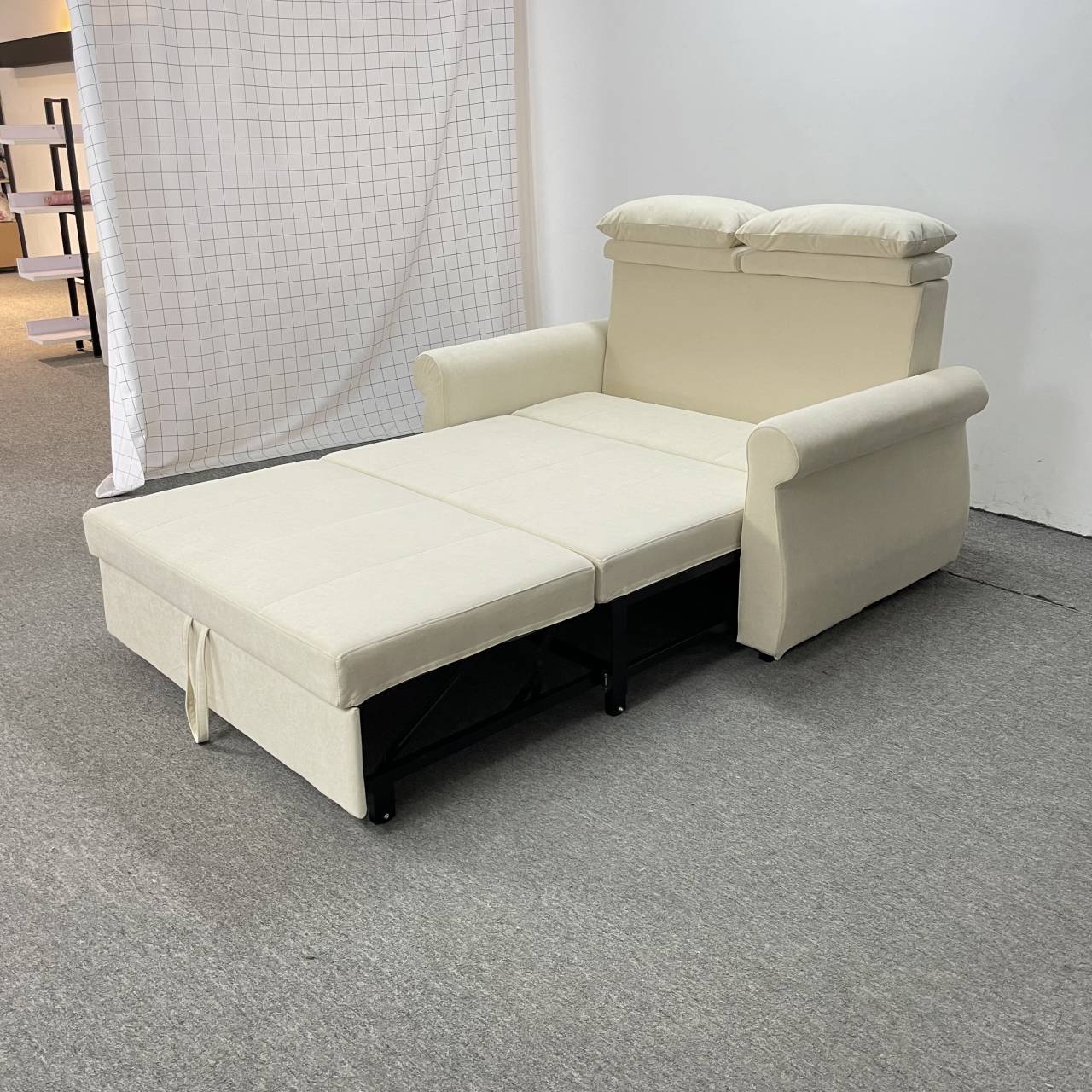 Sofá cama plegable 1.5m1.. 8 metros de casa pequeña cama plegable de látex para una sola persona tecnología de doble uso sofá cama