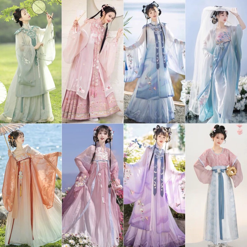 Adult Hanfu, Girls' Hanfu, Clearance Sale on Discontinued Sizes, Ethereal Dance Performance Costumes, Travel Photography Ancient Costume Sets, Half Price