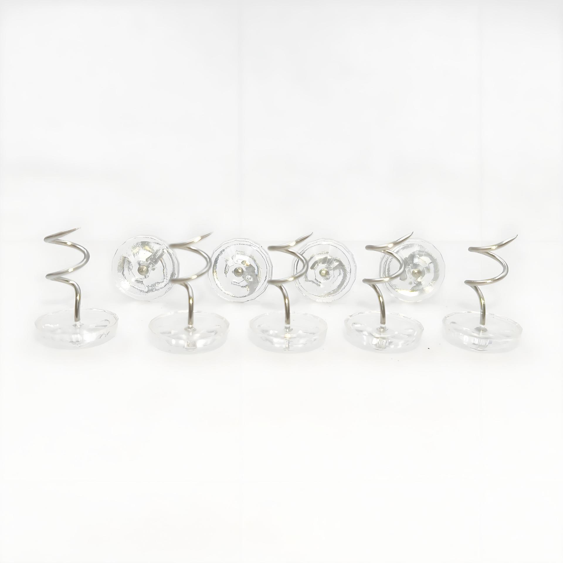 厂家批发透明钻石头扭扭钉沙发垫床单固定器饰品固定百搭螺旋钉