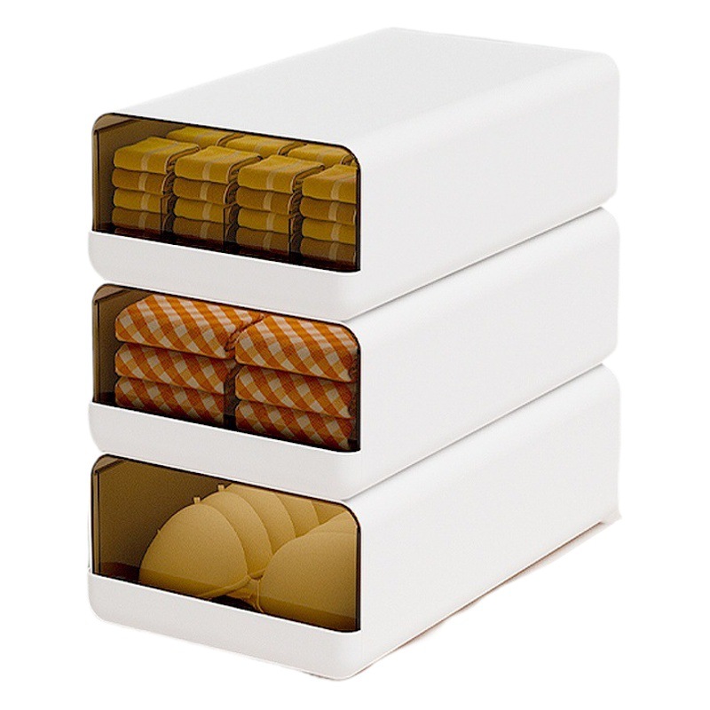Underwear Storage Box Drawer-Type Household Intimates and Socks Storage Artifact Clothing Storage Box Wardrobe Compartment