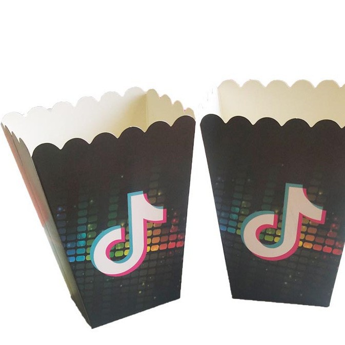 Tiktok caja de palomitas de maíz 6 PCS 1 paquete