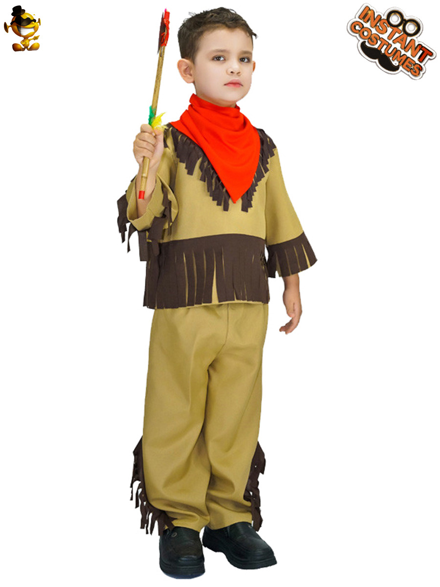 Indio niño pequeño traje etapa traje mascarada ropa de fiesta Halloween Cosplay traje