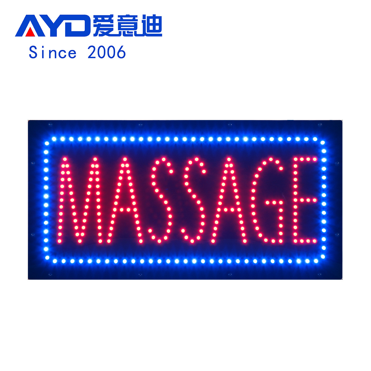 澳洲推拿按摩店灯牌发光字广告牌 led massage sign跨境货源批发
