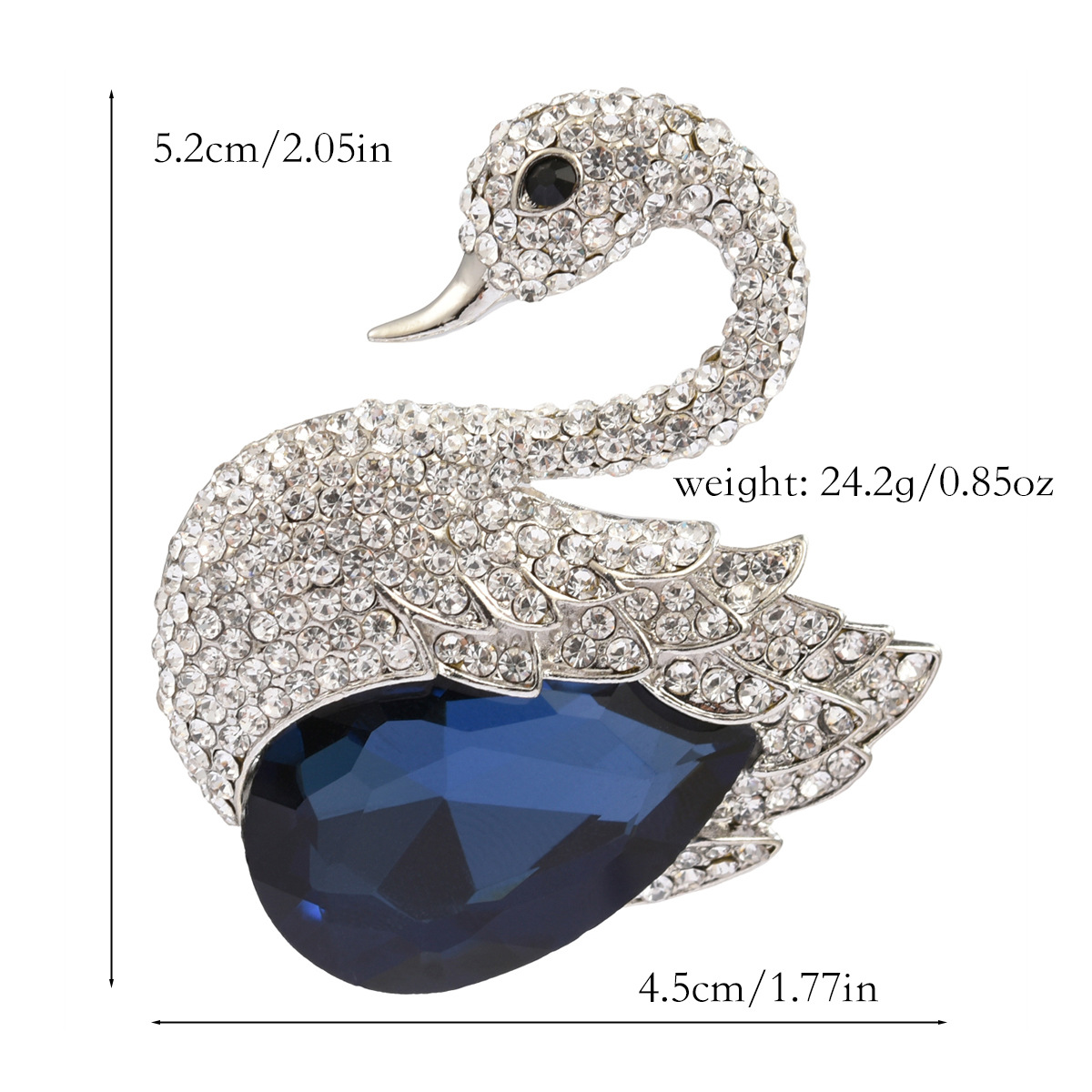 Blue Crystal Swan