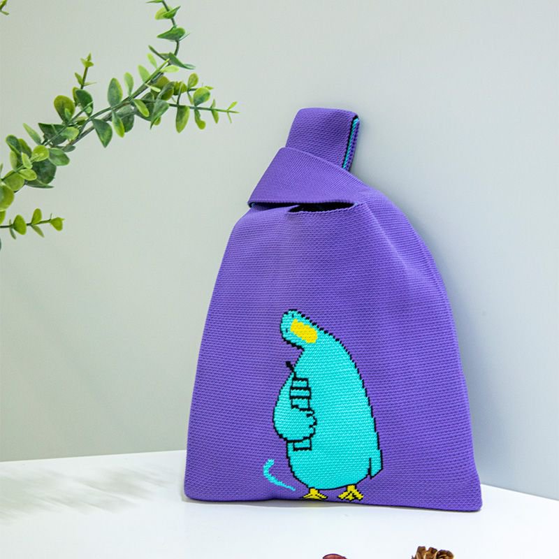 新款户外百搭针织托特包网红手办包包手机收纳包包ins女士手提包