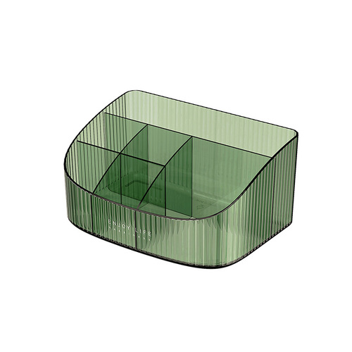 Light luxury desktop cosmetics storage box, skin care product compartments, dressing table storage, office storage supplies