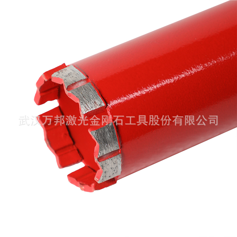 52钢混墙面地面打孔薄壁水钻头 4寸混凝土开孔取芯激光焊湿钻