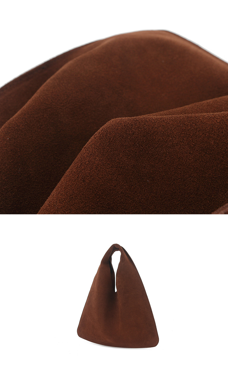2024 autunno e inverno nuova borsa a mano piccola in pelle scamosciata alla moda borsa a triangolo hobo_voghion.com