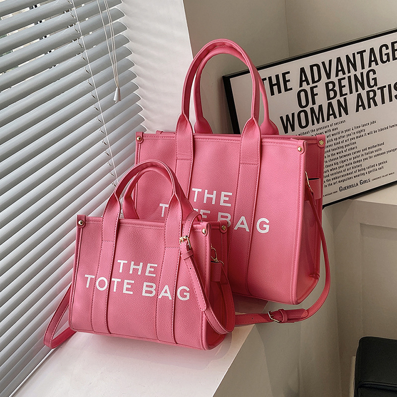 Bolso de mano de comercio exterior transfronterizo patrón de lichí bolso de mujer de moda de alta gama impreso carta hombro bolsa de mensajero