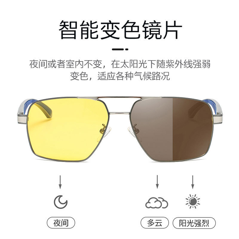 New Fashion Color Changing Sunglasses Aluminum Beauty Frame TAC Lens Spring Mirror Leg Outdoor Sports Sunshade Mirror New Fashion Color Changing Sunglasses Aluminum Beauty Frame TAC Lens Spring Mirror Leg Outdoor Sports Sunshade Mirror