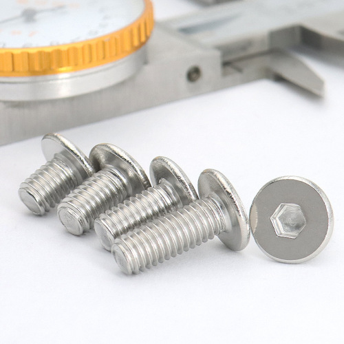 304 stainless steel thin flat head hexagonal machine screws CM hexagonal machine screws non-magnetic screws M2-M12