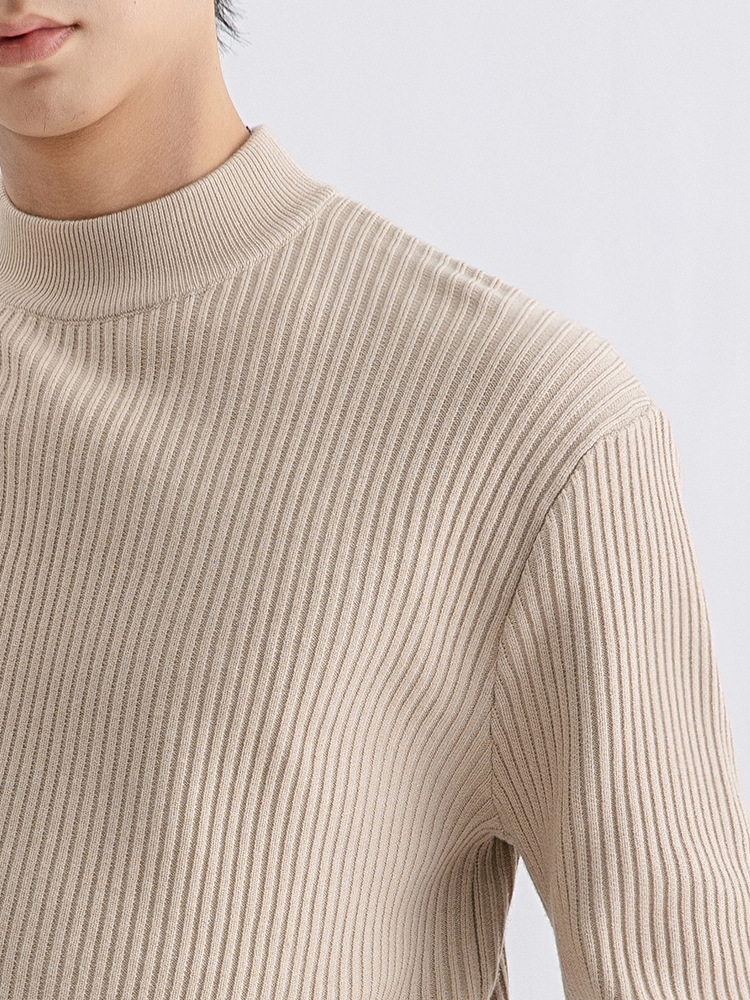 Invierno de ropa de hombre de la Liga, suéter de hombre de cuello medio alto, camiseta de punto de manga larga, camiseta caliente, camiseta de fondo, tendencia de hombre, combinación