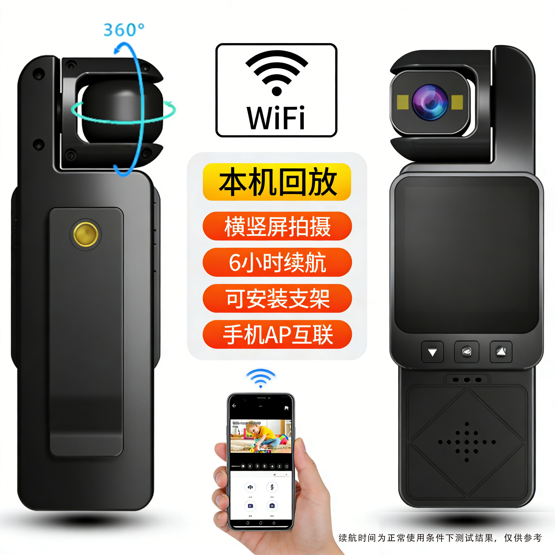 Dv02 Wireless Wifi Hd Camera 1080P Outdoor Sports Camera Conference Recorder Motorcycle Riding