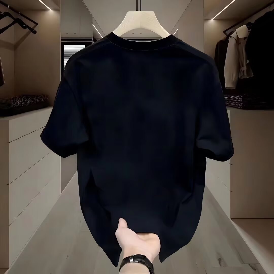 Pantaloncini da uomo estivi versatili e alla moda con girocollo, tendenza casual, maglietta a mezza manica_voghion.com