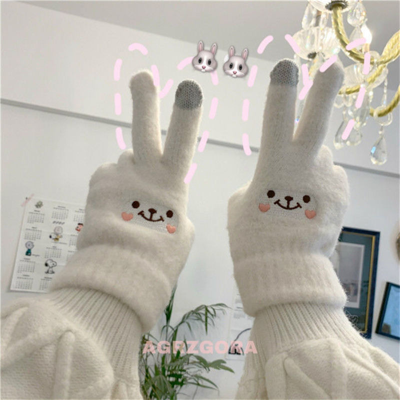 手套女冬季2025新款保暖学生可爱加绒加厚骑行防寒可触屏冬天神器|undefined