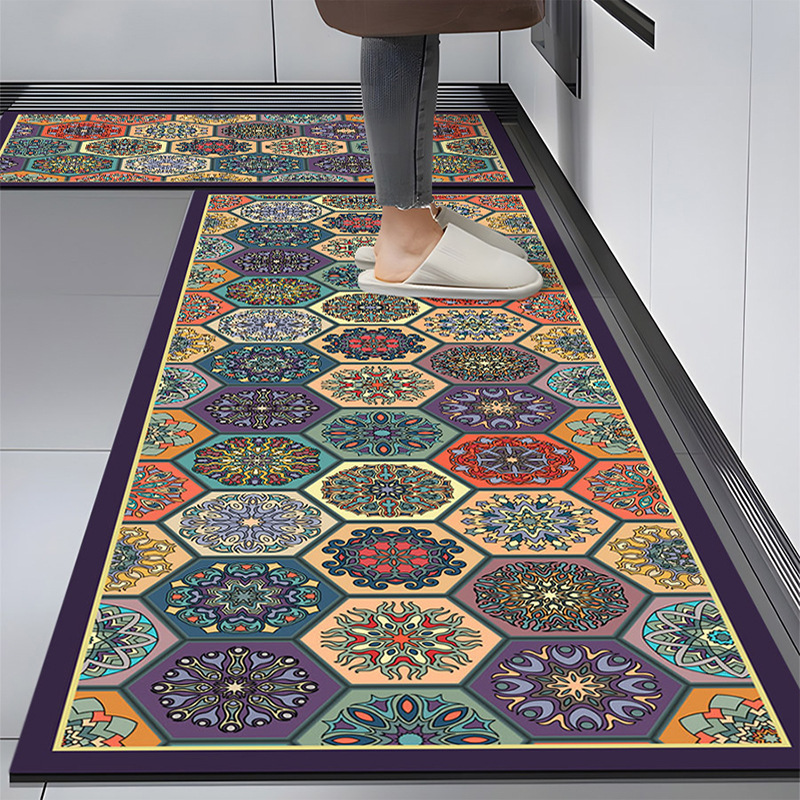 Kitchen Special Diatom Mud Mat Waterproof and Oil-proof Wipe-free Foot Mat Absorbent and Oil-absorbing Non-slip Carpet Door Mat