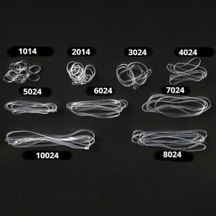Factory direct TPU rubber band wholesale color transparent rubber band high temperature resistant anti-aging 8024 rubber band