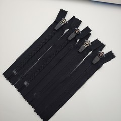 YKK5号尼龙半自动拉头闭尾拉链透明上下止 正装反转靴子口袋拉锁