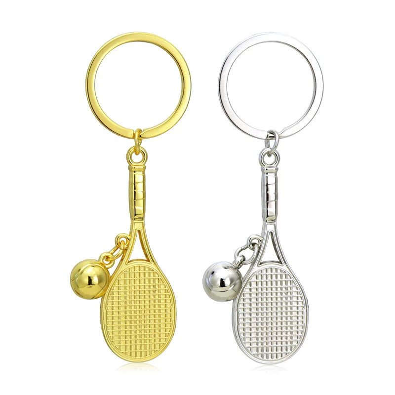 Креативный реалистичный трехмерный теннисный,keychain для бадминтона, ракетка для настольного тенниса, подвеска, подарок на день рождения