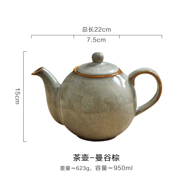 Mango lateral olla hecha a mano tetera perfumada té cafetera tetera vintage cerámica Kung Fu estilo japonés pequeña tetera ceremonia del té juego de té