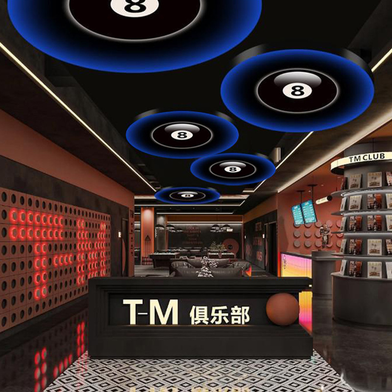 Billar atmósfera iluminación de mesa club negro ochenta y siete KTV baños de pies restauración bar de sake candelabro personalizado
