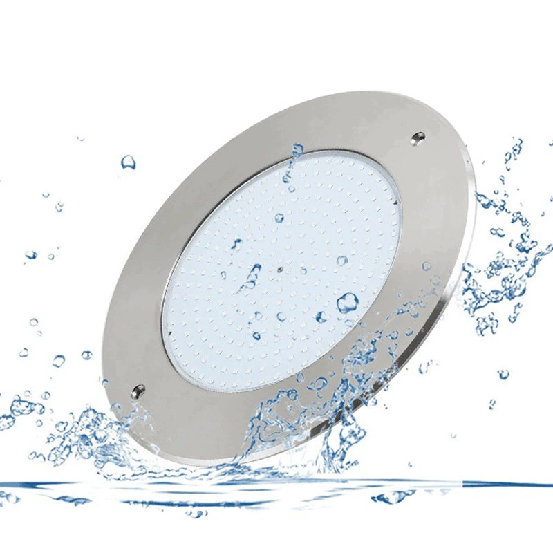 Трансграничный светодиодный ультратонкий свет из нержавеющей стали настенный свет для бассейна RGB водяной бассейн свет 12V из нержавеющей стали подводный свет