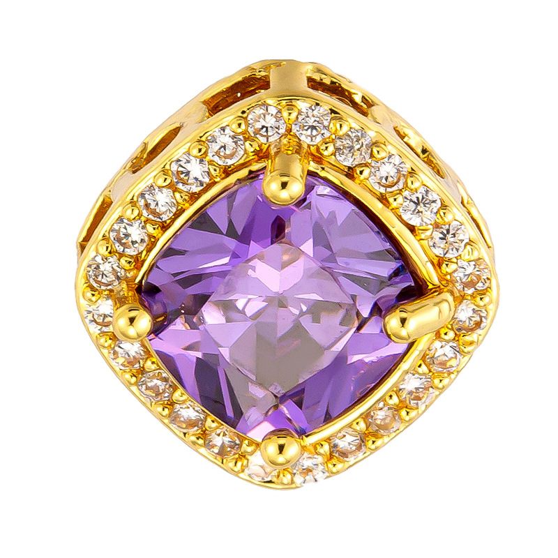 Colgante de cobre micro incrustado Gufasha oro goteo de aceite perlas de transferencia DiDi con perlas de acessorios de perlas huecas fábrica de perlas al por mayor