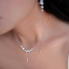 《冰河世纪》原创设计镀S925银天然淡水珍珠贝母项链复古法式新品