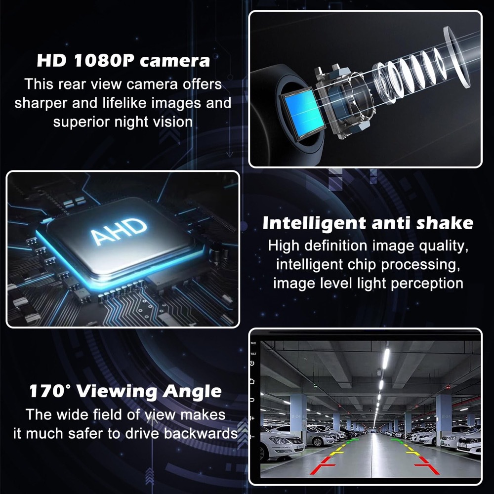 Universal Korean-style external right-side blind spot AHD1080P high-definition night vision waterproof car rearview camera