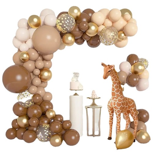 Cross-border new product ins retro color balloon chain set birthday party wedding scene decoration arrangement balloons