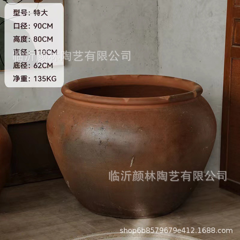 Árboles de plantación gran maceta de árboles de plantación gran maceta de árboles de plantación popular retro maceta de cerámica hecha a mano hotel paisaje maceta de árboles