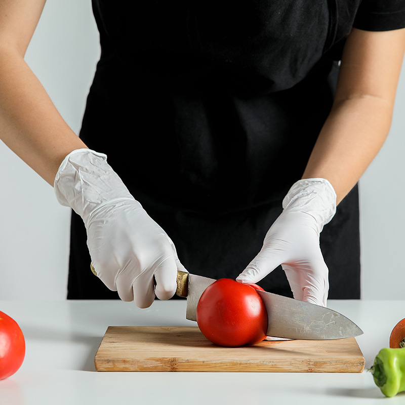 一次性手套丁晴胶皮劳保橡胶护理防滑加厚防护食品工业防水防油污
