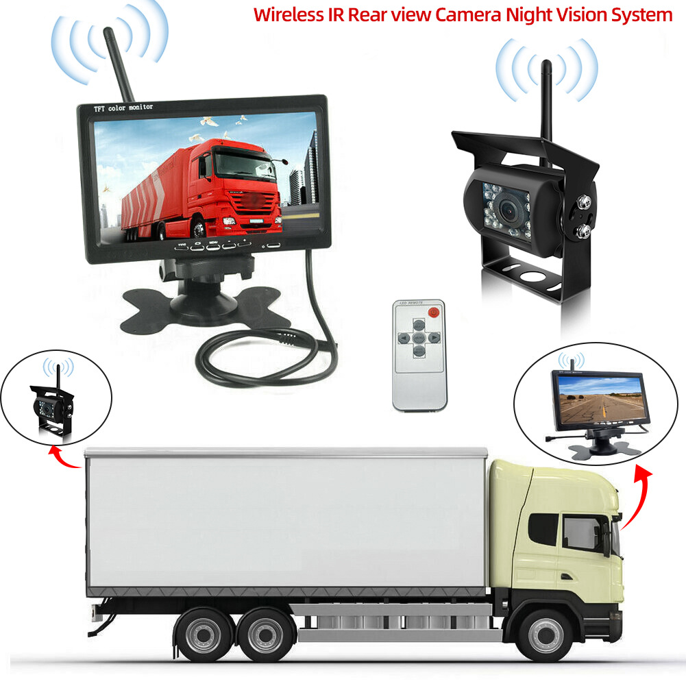 7inch Wireless Reversing Rearview System Wireless Bus Rearview Camera Wireless Reversing Image