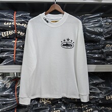 新款秋冬潮牌华夫格5周年纪念五星长袖T恤街头休闲华夫格内搭上衣