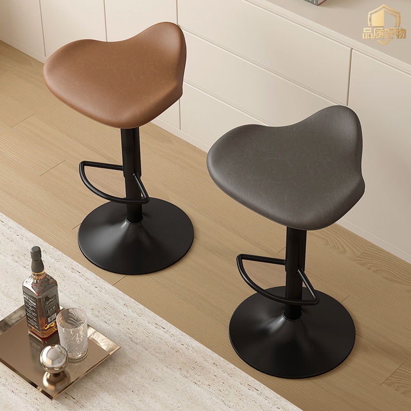 吧台椅复古高脚酒吧椅可升降旋转吧台凳收银台前台家用岛台高脚凳