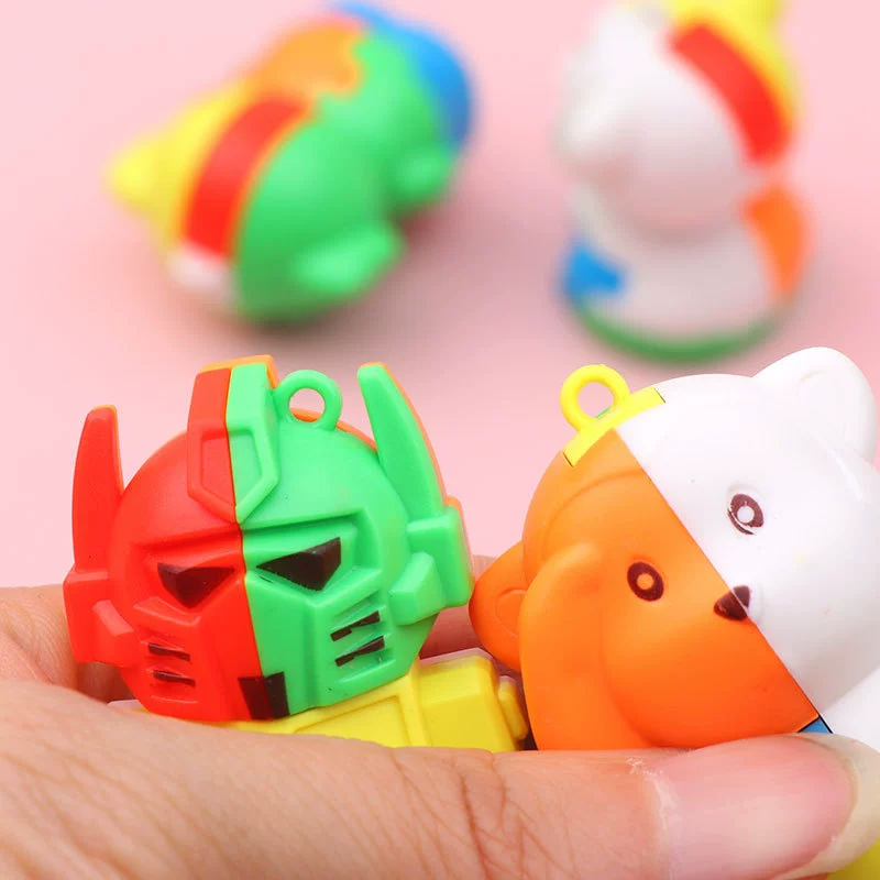 Brainteaser, robot with animals, transport, intellectual constructor, lock, set, toy, wholesale