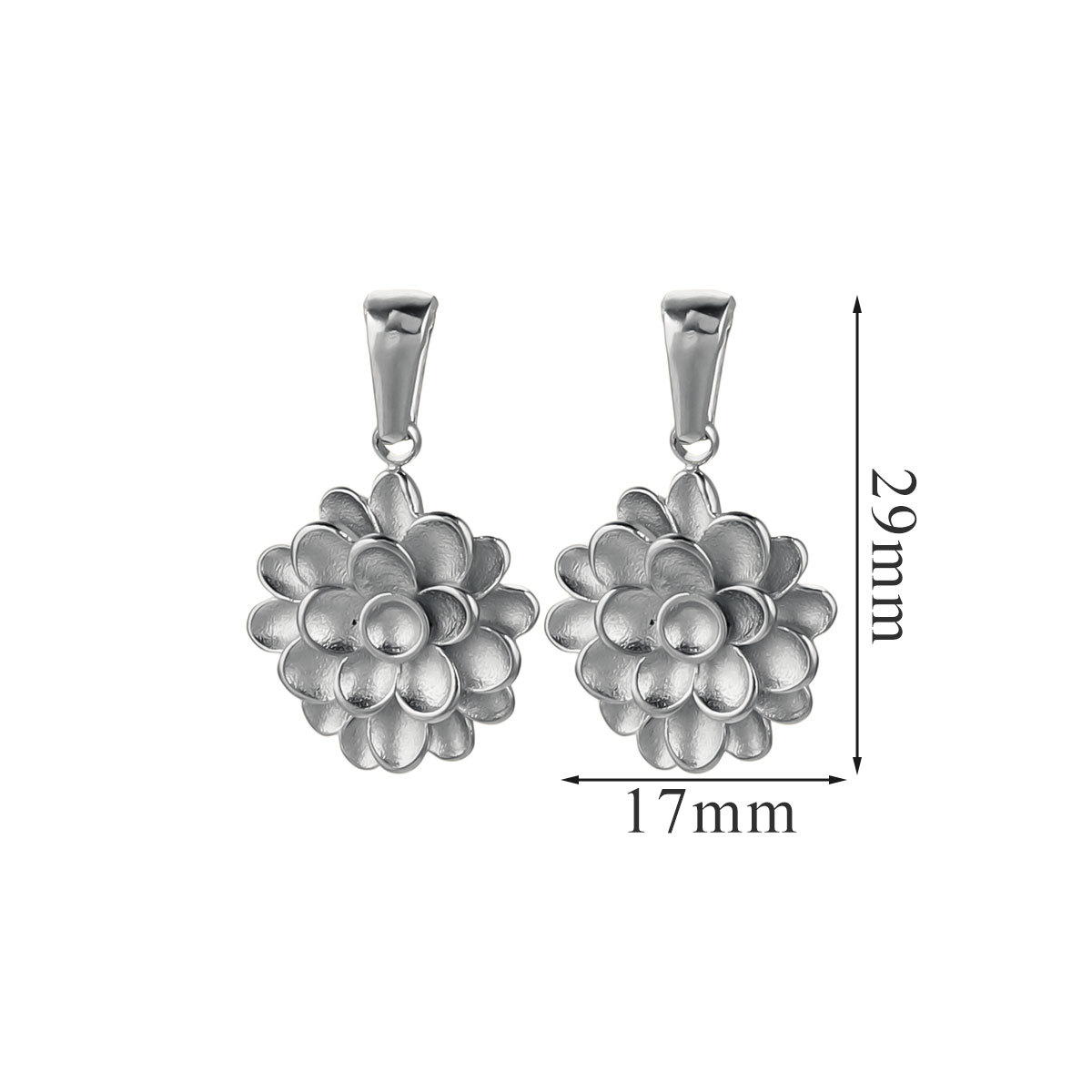 Acero inoxidable 18K dorado flores creativas en el viento nicho collar DIY de verano alta sensación accesorios