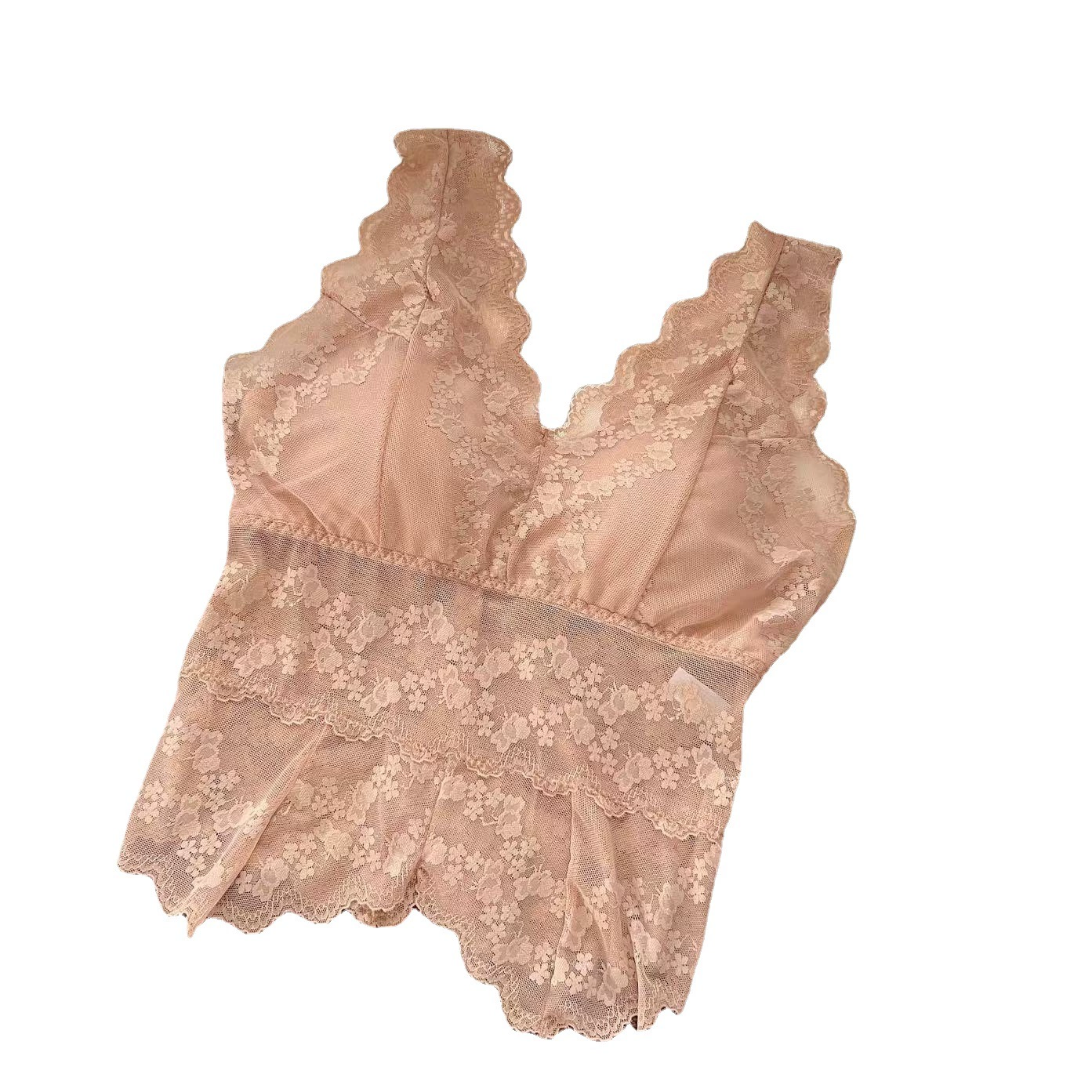 Long straps, lace tank top, sexy supporting comfortable top with cups, underwear, V-neckline, beautiful back