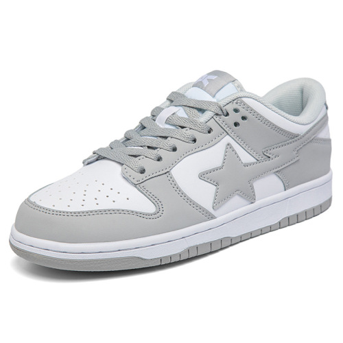 New Quanzhou Dunk Lightning Star Arctic Gray Low-top Couple's Sneakers for Men and Women, Casual and Versatile Thick-sole Trendy Shoes